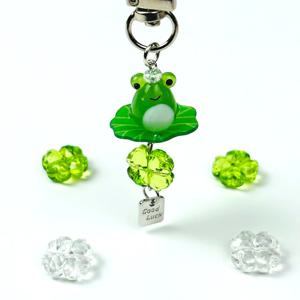 럭키 연잎 개구리 키링 키홀더 열쇠고리 자동차키링 립밤키링 가방키링