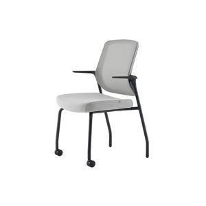 보나 집중형 학생 공부 책상 의자 VN54A 블랙 플로팅 팔걸이 바퀴+글라이드 타입