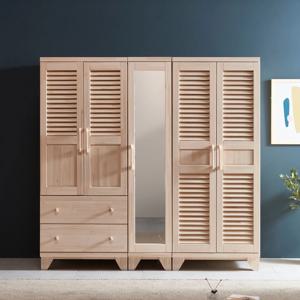 편백나무원목(무절) 통풍갤러리 2000 장롱세트 BFR-995