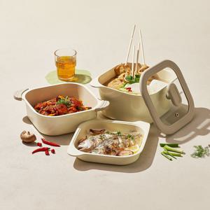 수납력 최강! 이지웨이 메탈 아이스크림 6종 IH 냄비 팬세트 WTK090