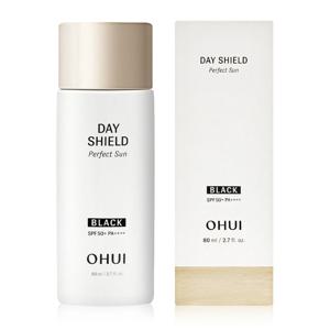 데이쉴드 퍼펙트 선 블랙 80ml 대용량 백탁없는 워터프루프 톤업 선크림