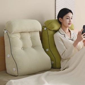 [해외] 북유럽 모던 삼각 등받이쿠션 침대 헤드 허리 대형 등쿠션 5colors 2size