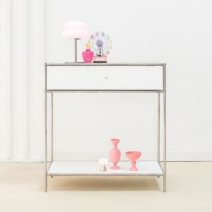 루티 홈카페 2단 선반 서랍형 와이드 모듈 높은 테이블 800