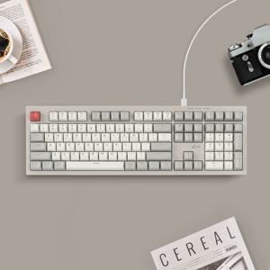 오피스프로 OPK50 무소음 방수 키보드 Retro Cappuccino RC1 108키