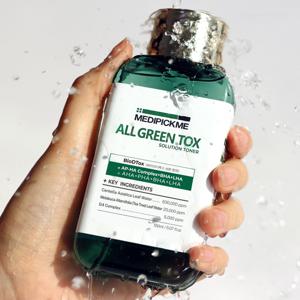 여드름피부사용 적합 / 올그린톡스 솔루션 병풀 시카 토너 150ml 모공&피지&장벽&수분