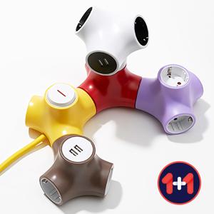 1+1 테트라포드 디자인 멀티탭 3구 일반형