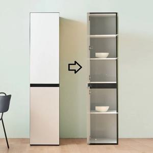 40x60cm 냉장고옆 얇은 그릇정리 키큰 선반장 (2색)