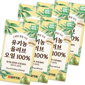 유기농 올리브 오일 100% 스페인산 프리미엄 10ml*14포 6팩