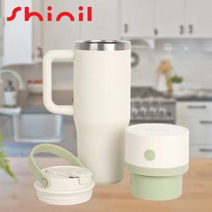 신일 텀블러 휴대용 믹서기 미니 무선 보온 보냉 손잡이 대용량 쉐이커 SMX-25409IB