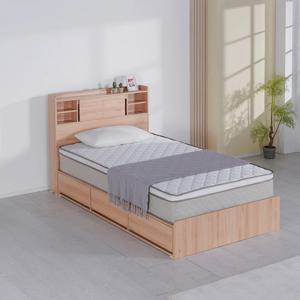 아코룸 LED조명 수납침대 저상형 통깔판 원룸 침대 프레임 SS Q