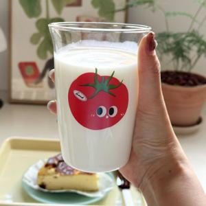 홈카페 토마토 내열 유리컵 맥주잔 아이스잔 물컵 420ml