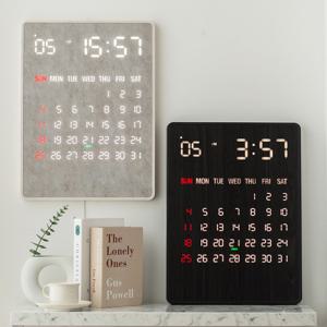 거실 사무실인테리어 GPS수신 캘린더 디지털 LED 벽시계