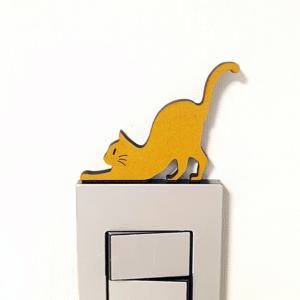 심심한 공간에 포인트를 주는 귀여운 냥이 스위치 커버 장식(2+1)