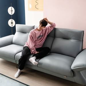메이에르 커스터마이징 이태리 통가죽/패브릭 4인소파