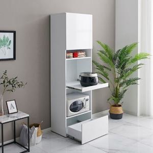 화이트 볼선반 회사탕비실 전기밥솥다이 수납장 (60x40cm)