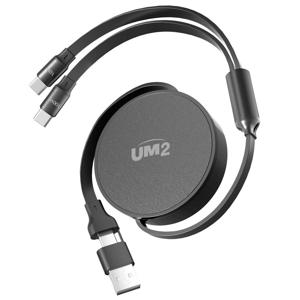듀얼 C타입 PD 100W 2in1멀티 릴타입 고속충전 케이블