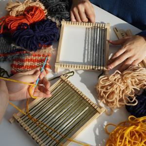 포근 실 틀 위빙 공예 키트 티코스터 만들기 DIY (세트)