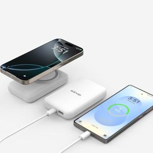 마그네틱 미니 유무선 휴대용 Qi충전방식 고속 충전 보조배터리 10000mAh