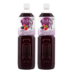 복분자 농축액 엑기스 청 음료 베이스 1.5L x 2개