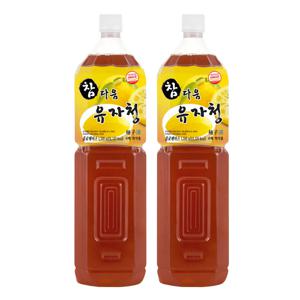 유자청 농축액 엑기스 청 음료 베이스 1.5L x 2개