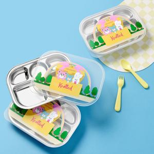 노티드 콜라보 스테인리스 5구 흡착 식판