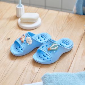 레츠트레블 PVC 물빠짐 아동욕실화 150mm BLUE