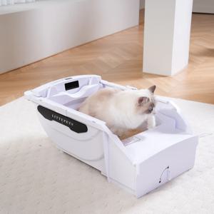 [해외]고양이 자동화장실 MZ1 하우스형 대형고양이 화장실 항균 탈취 스마트 자동청소