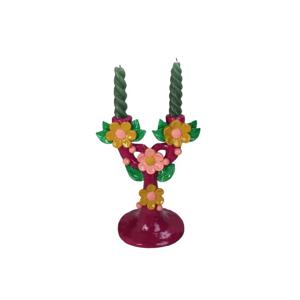 K.S.T_플라워 캔들 스틱 2구 Flower Candle Stick Plum 2 Ways