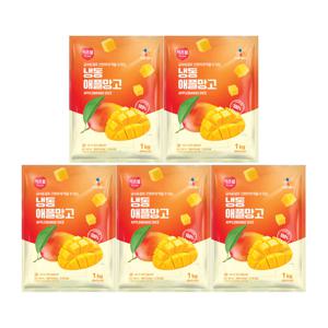 CJ프레시웨이 이츠웰 냉동애플망고1Kg x 5개
