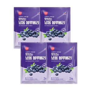 CJ프레시웨이 이츠웰 냉동블루베리1Kg x 4개