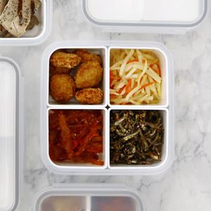 칸칸이반찬통 냉동실 정리 용기 나눔찬통 과일통 칸칸이 소분용기 8종