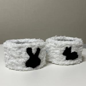 Fuzzy pot_Bunny Ver.2 (White) 토끼 화분커버