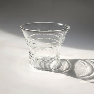 투명한 나선의 유리컵 400ml / 홈카페 테이블웨어 감성 텀블러