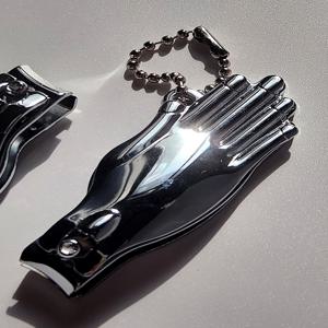 빛을 쥔 손 실버 클리퍼 키링 / 실버 핸드 네일 클리퍼 키링 손톱깎이