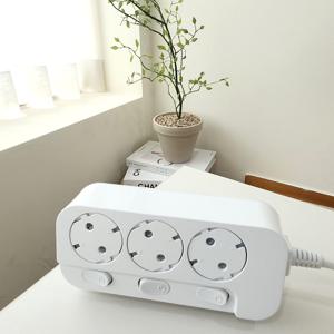 시소탭 국산 먼지 차단 철벽 방어 특허 안전 개별 멀티탭 3구 3m