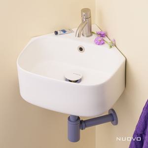 무광 코너 세면대 미니 코너세면기 433MW