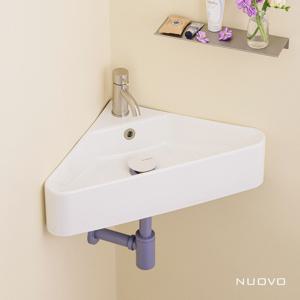 유광 코너 세면대 미니 코너세면기 266W