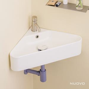 무광 코너 세면대 미니 코너세면기 266MW