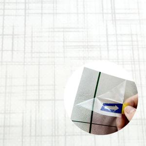 셀프시공 스마트 벽지 라이트 체크 화이트 1mX20m