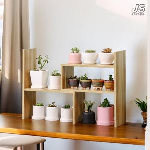 다육이 식물 화분 다이 화분선반 받침대 우드 진열대 원목 거실 베란다 2단 화분정리대