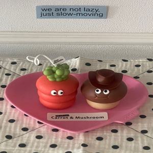 당근+버섯+바구니선물SET 귀여운 인테리어 오브제 캔들 향초 선물
