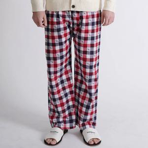 M~2XL 국내생산 면100% 포켓 9부 체크 파자마 잠옷바지 남성 홈웨어