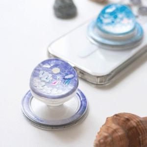 아쿠아 펄 반구 투명 맥세이프 스마트톡 그립톡 단품