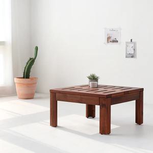 TANG 아카시아 원목스툴/협탁 50 브라운