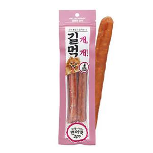 강아지스틱 길개먹개 연어맛 2p