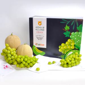 익산 프리미엄 멜론 샤인머스켓 혼합 선물세트 과일선물 명절선물 머스크 포도