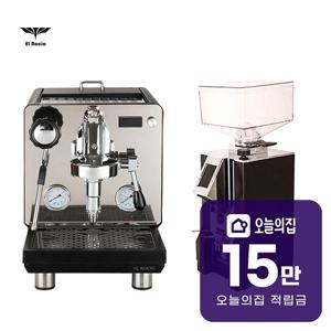 [렌탈] 가정용 에스프레소 커피머신 마누스S_블랙+미뇽 스페셜리타 커피그라인더 블랙