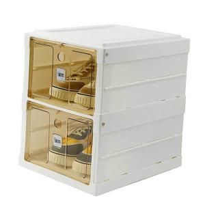 신발 신발진열대 보관함 접이식 폴딩신발장 2단