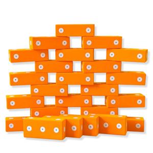 키비 소프트 오렌지 회전자석 벽돌블럭 25p 빅블럭 EVA블럭 쌓기놀이