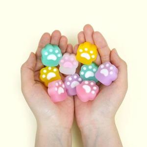 랜덤 냥이 발도장 지우개 뽑기 유치원선물 문구 학용품 지우개세트 60개입